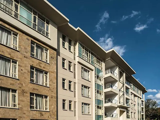 Corner of Riverside Drive and Riverside, en Nairobi, Kenia