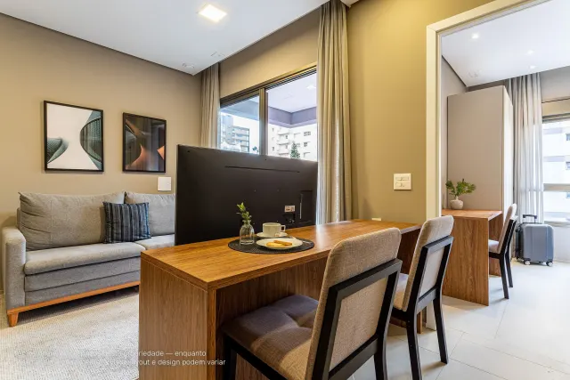 1 quarto - M2 - 1BDR Tipo D